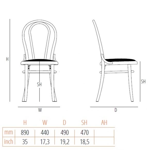 N. 18 Gebrüder Thonet Vienna Chaise Rembourrée