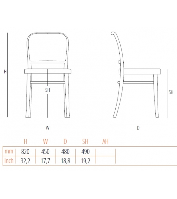 N. 811 Gebrüder Thonet Vienna Silla