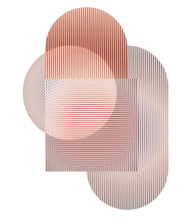 Trichroic Shapes Moooi Tappeto