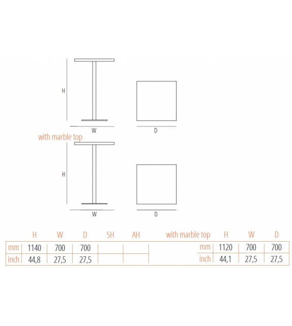 Rum Gebrüder Thonet Vienna Tavolo da Bar