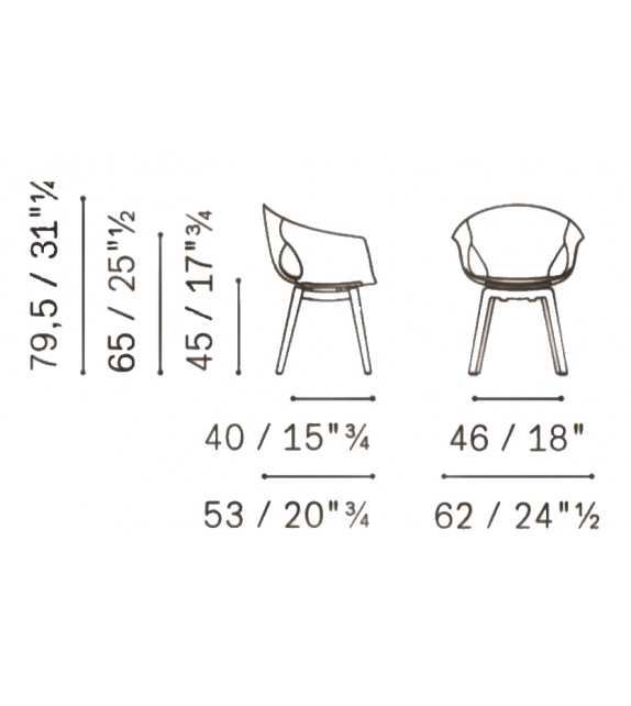 Ginger Ale Poltrona Frau Petit Fauteuil