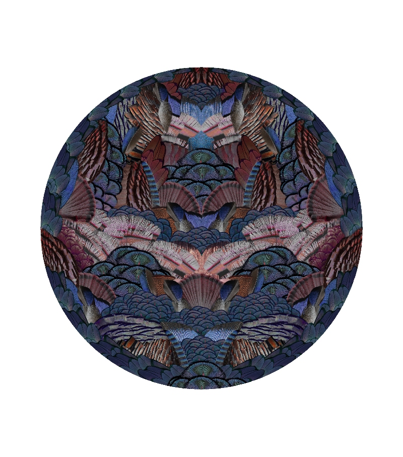 Calligraphy Bird Moooi Teppich