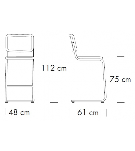 S 32 NH / NHT Thonet Taburete
