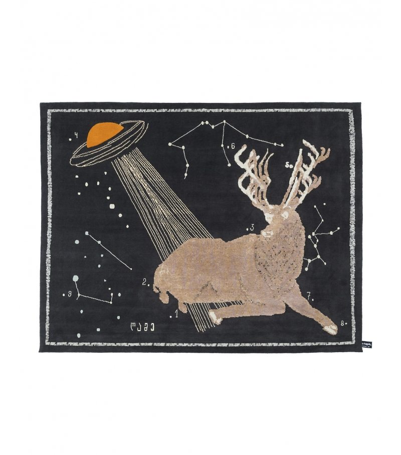 The Night of a Hunter - Deer at Night CC-Tapis Alfombra