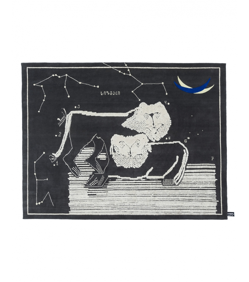 The Night of a Hunter - Lions at Night CC-Tapis Rug