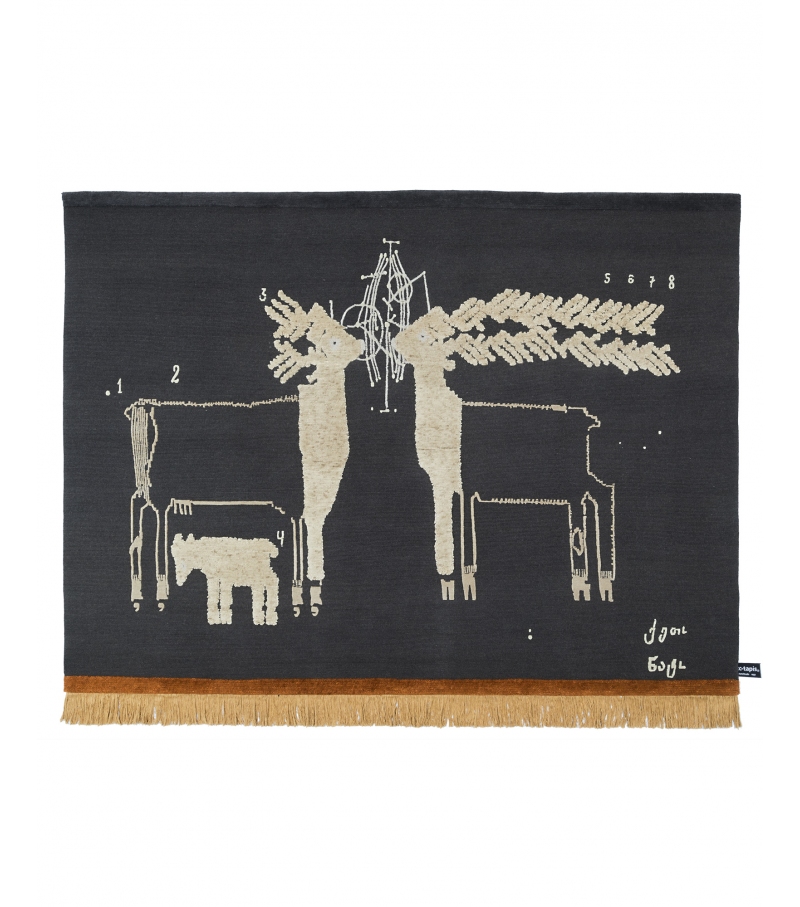 The Night of a Hunter - Two Deers CC-Tapis Tapis