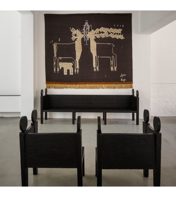 The Night of a Hunter - Two Deers CC-Tapis Tappeto