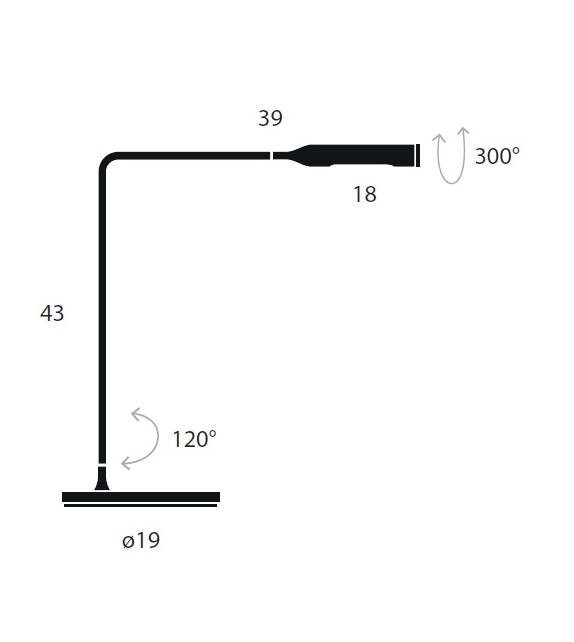 Ready for shipping - Flo Lumina Table Lamp