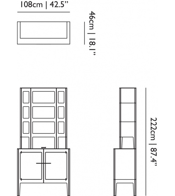 No Screw No Glue Moooi Credenza