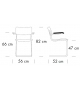S 43 PVF / PVFST Thonet Sedia con Braccioli