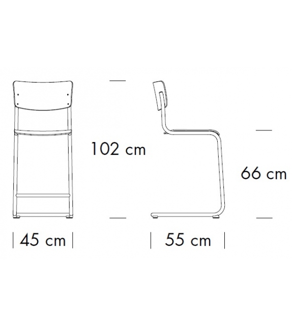 S 43 H / HT Thonet Stool
