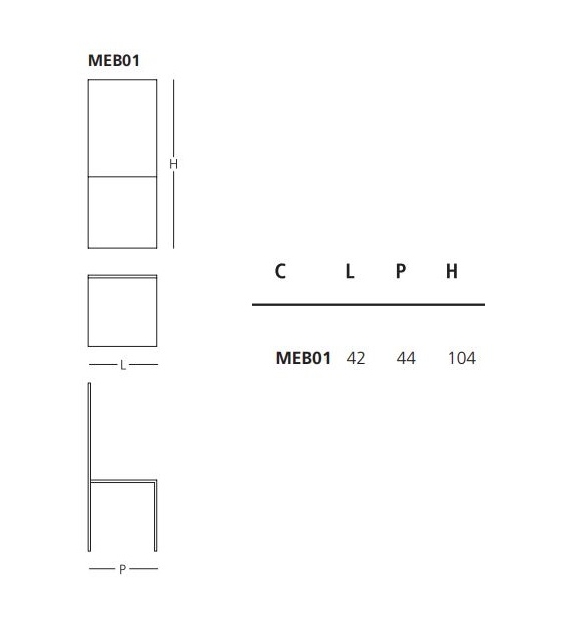 Merci Bob Glas Italia Stuhl