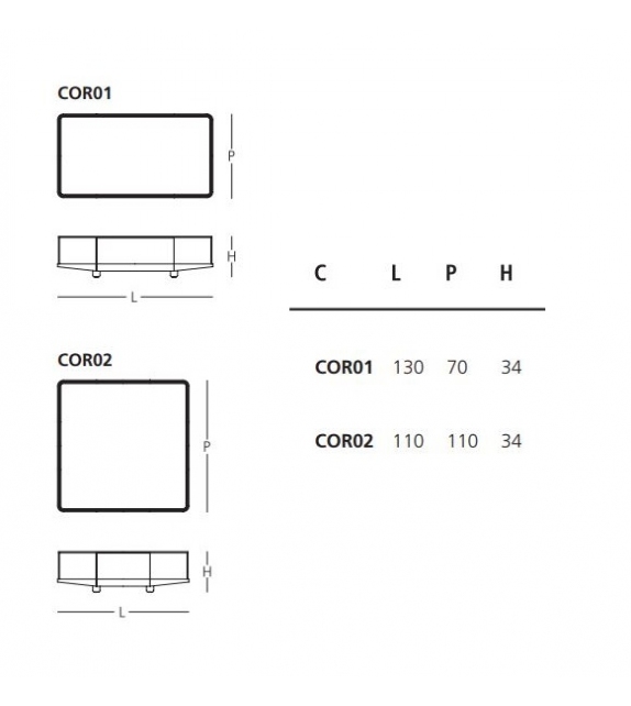 Collector Glas Italia Couchtisch