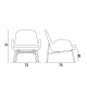 Era Normann Copenhagen Poltrona Bassa con Gambe In Legno