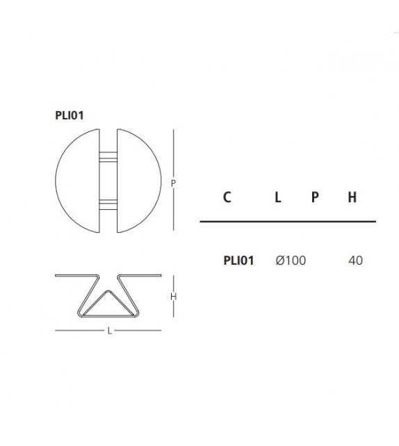 Plissé Glas Italia Couchtisch
