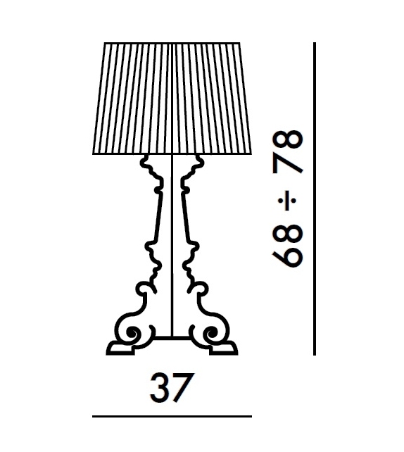 Bourgie Mat Kartell Table Lamp