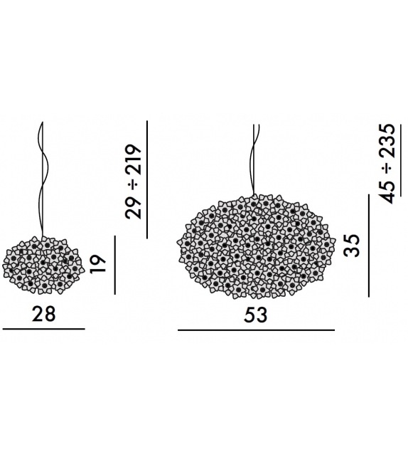 Bloom Precious Hängeleuchte Kartell