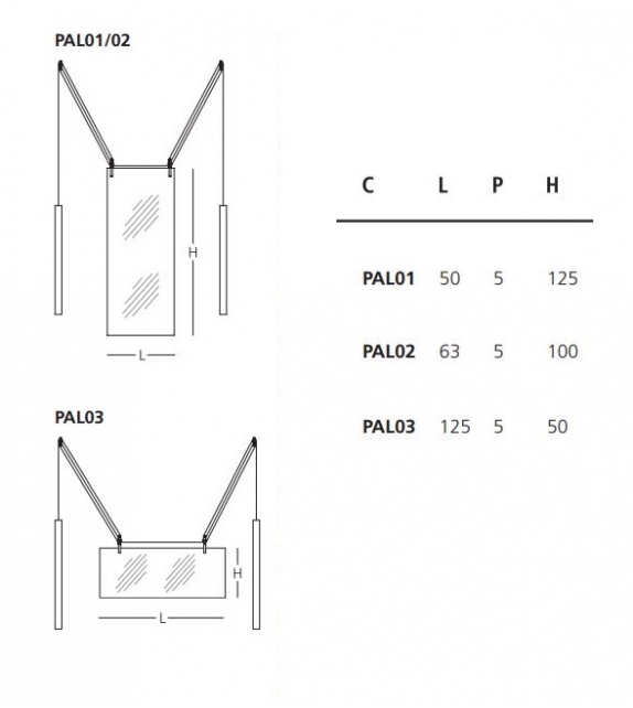 Palanco Glas Italia Espejo