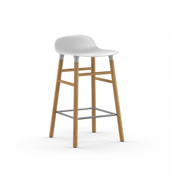 Form Normann Copenhagen Sgabello con Gambe in Legno