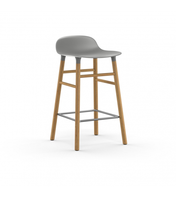 Form Normann Copenhagen Tabouret avec Pieds en Bois