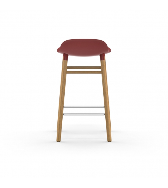 Form Normann Copenhagen Sgabello con Gambe in Legno