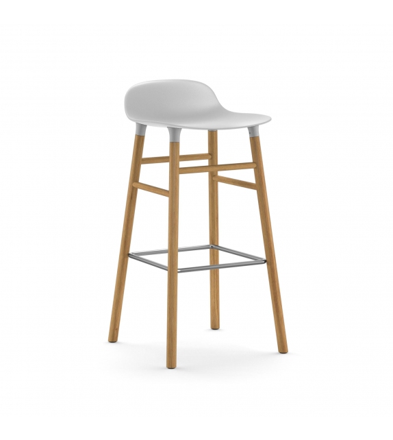 Form Normann Copenhagen Sgabello con Gambe in Legno