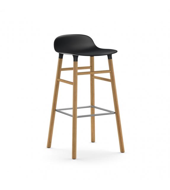 Form Normann Copenhagen Sgabello con Gambe in Legno