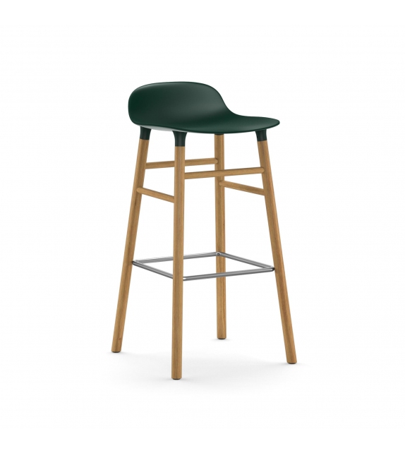 Form Normann Copenhagen Sgabello con Gambe in Legno