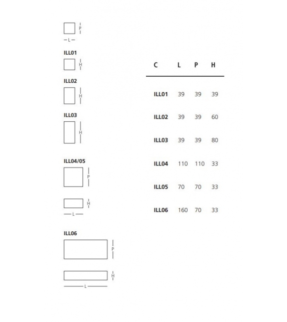 Illusion Glas Italia Beistelltisch