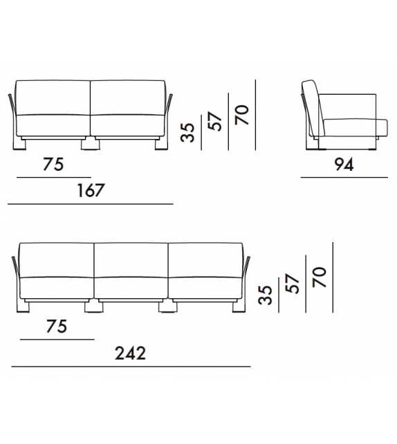 Pop divano Tessuti Missoni 