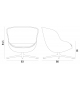 Hyg Normann Copenhagen Swivel Lounge Chair Low