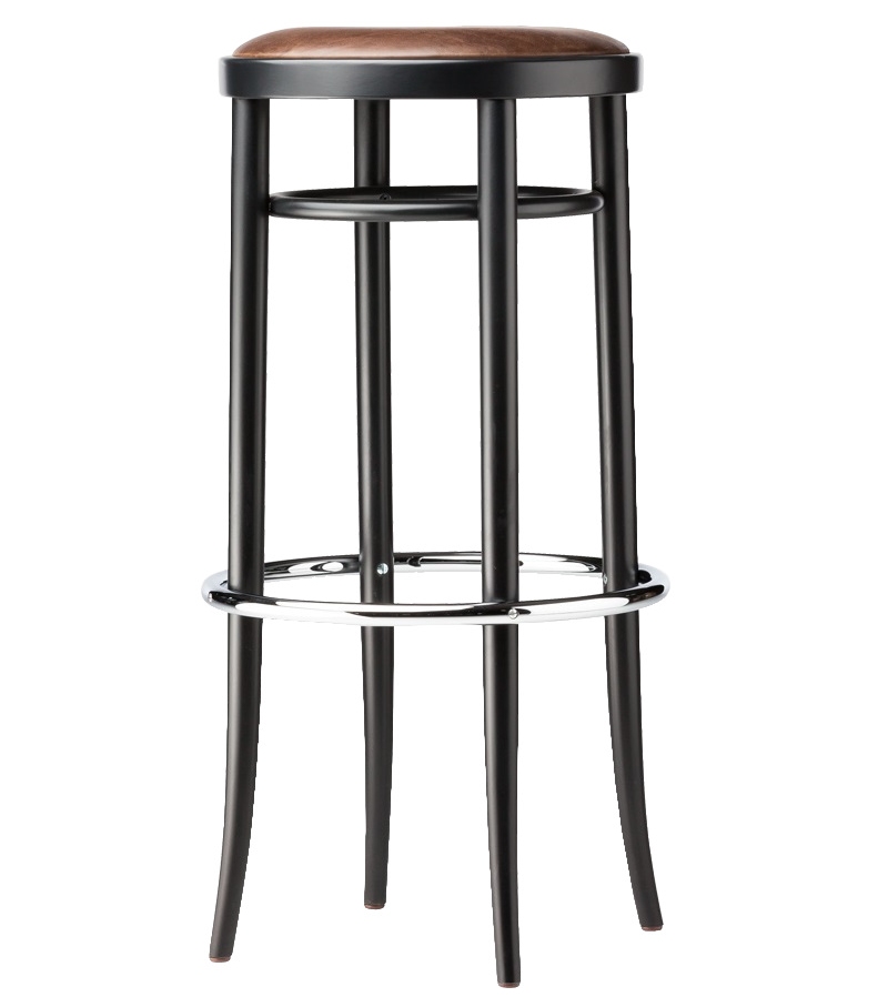 204 PH Thonet Sgabello da Bar Imbottito