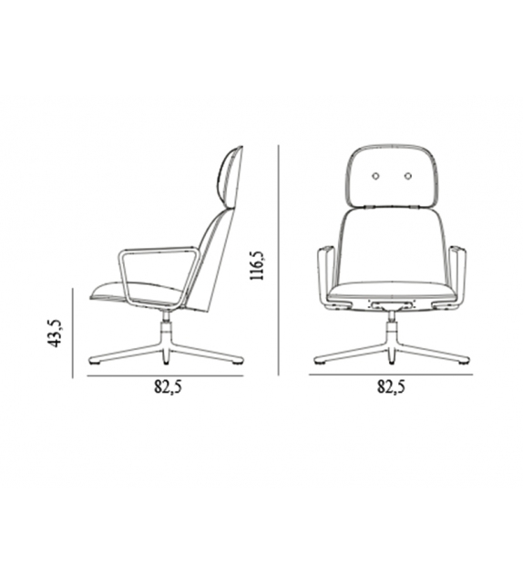 Pad Normann Copenhagen Chaise Longue Pivotante