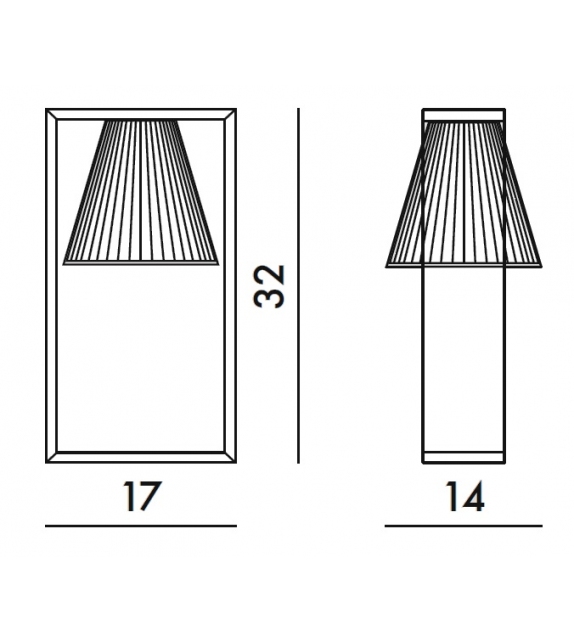 Light-Air Tischleuchte Kartell