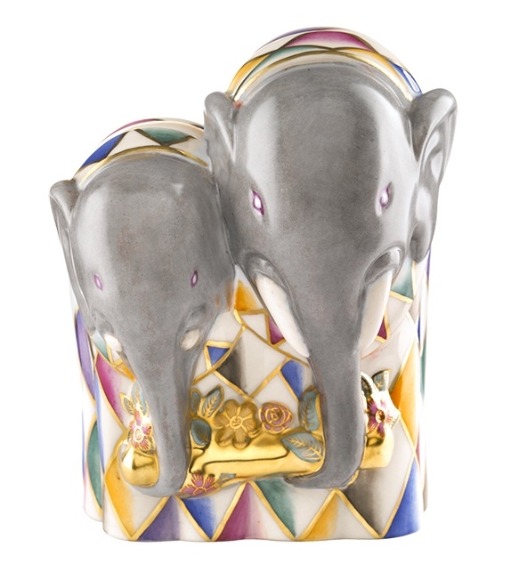 Elefanti Accoppiati Gio Ponti Ginori 1735 Sculpture