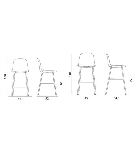 Form Bar Normann Copenhagen Upholstery Stool
