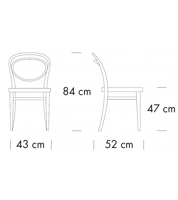 215 P Thonet Chaise Rembourrée