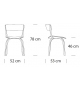 404 SP Thonet Sedia Imbottita