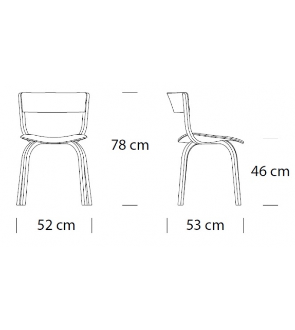 404 SP Thonet Stuhl Polsterstuhl