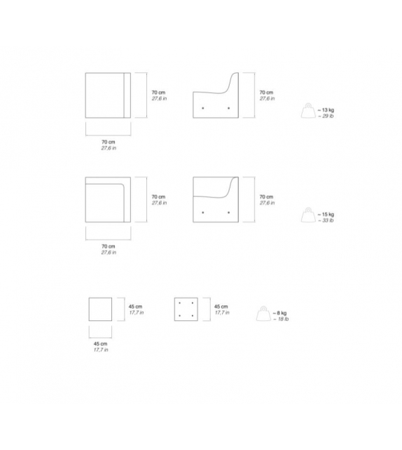 Softcrete Gufram Canapé Modulable