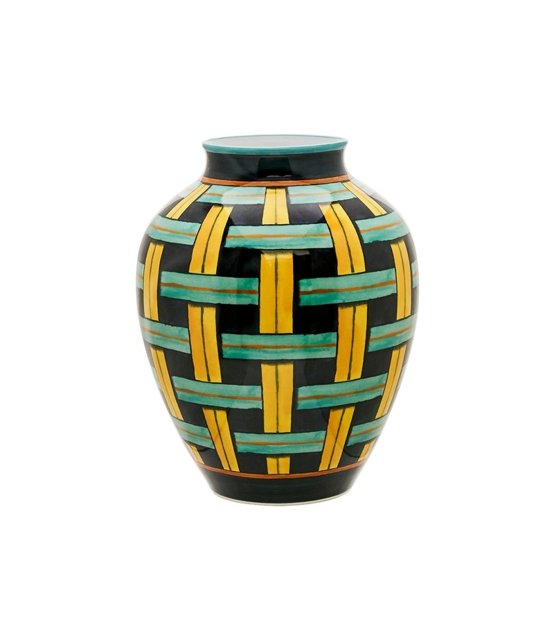 Vaso ad Orcino Gio Ponti Stuoia Vase Ginori 1735