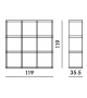 Polvara Square Bookcase Kartell