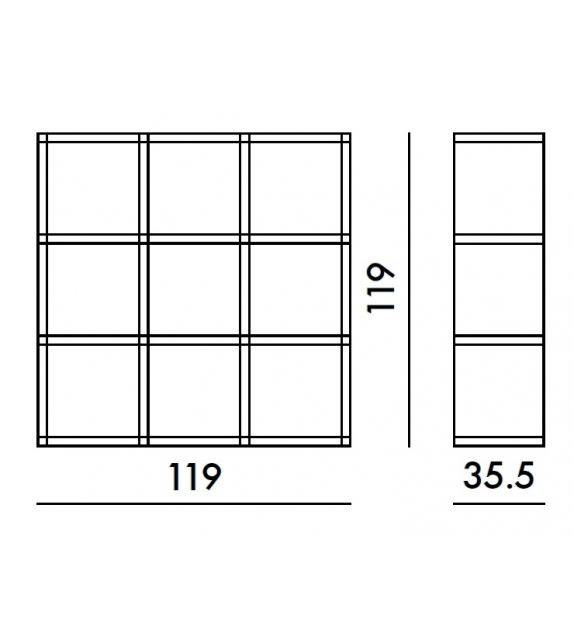 Polvara Libreria Quadrata Kartell