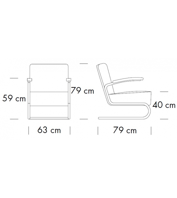 S 411 Thonet Armchair
