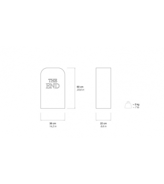 The End Black Pouf Gufram