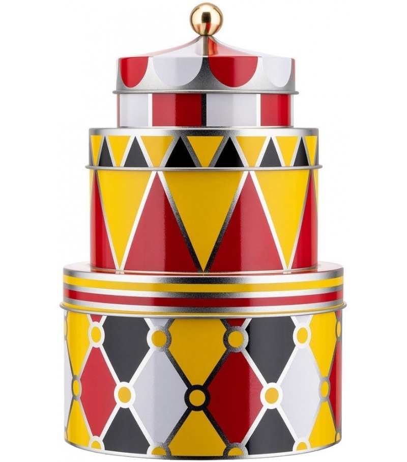 Circus Alessi Set de 3 Boîtes Porte-Objets