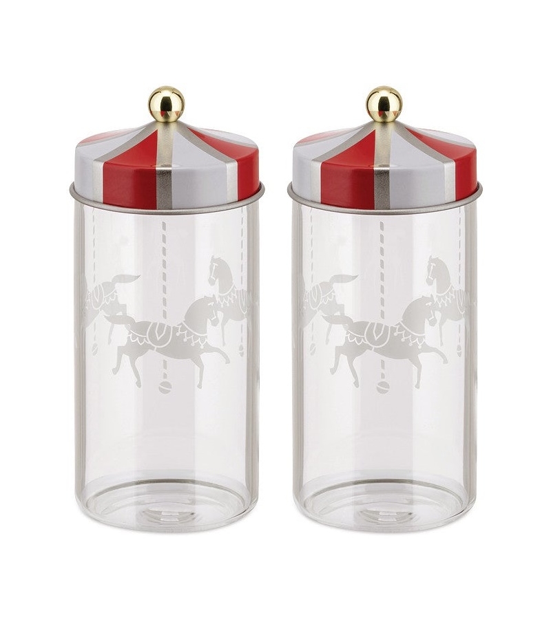 Circus Alessi Set de 2 Pots à épices