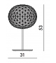 Planet Kartell Lampada da Tavolo Con Dimmer