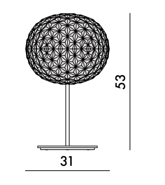 Planet Kartell Lampada da Tavolo Con Dimmer