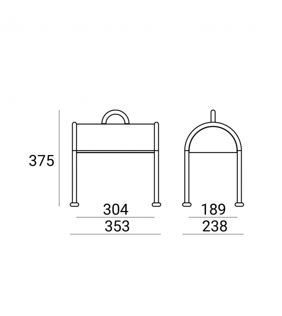 Valigia Stilnovo Table Lamp